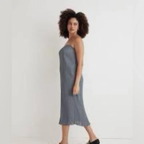 Madewell The Goldie Dress in Plissé - Picture 5 of 14